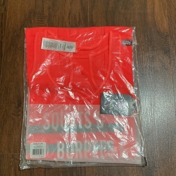 M Dri-Fit Strong By Zumba Squats & Burpees Tank NWT - Picture 3 of 4